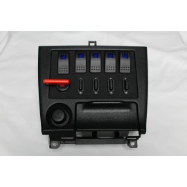 Riot Engineering 95-98 240sx Switch Panel - Battery Disconnect Toggle Switches Fuses