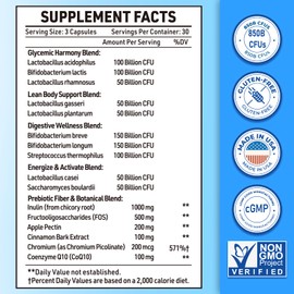 Probiotics for Men, Advanced 50+ Mens Probiotic, Comprehensive Gut & Energy Support with 850 Billion CFU, 1800mg Prebiotics Fiber – Tailored Wellness mens probiotics for gut health over 50, 90 Capsule