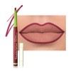 evpct Maroon Triangle Lip Liner Pencil Stick for Women, Retractable