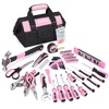 FASTPRO Pink Tool Set, 220-Piece Lady's Home Repairing Tool Kit