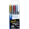 STAEDTLER - Bolígrafos de pincel metálico, 5 unidades