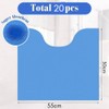 Tebbomp 20 Pack Disposable Toilet Mats,Absorbent Toilet Floor Protector,Disposable Toilet