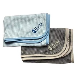 Ha-Ra Hammer Cloth Set of 2 Blue/Anthracite 67 x 50 cm I Microfibre Cleaning Cloth Absorbent I Dries Streak-Free I Wet & Dry I Suitable for Windows and Mirrors I Can Be Used in Kitchen and Bathroom