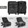 1-2 20 Inch Carry-on Luggage Front Open Luggage Lightweight USB