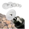 AMSAMOTION High Speed Steel Rotary Tool Blades; 8 Small Circular