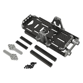 YH2 Metal Extended Rails Shock Towers 4x4 Upgrade to SCX10 6x6 for 1/10 RC Crawler - Titanium 1pc
