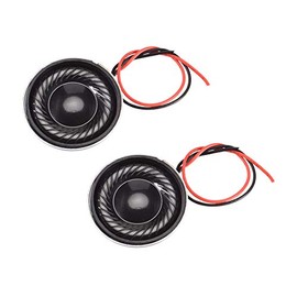 sourcing map 2W 8 Ohm Micro Internal Speaker Magnet Loudspeaker 28mm Dia with Wire 2pcs