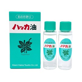 Kitami Hakka Tsusho Peppermint Oil Refill 0.4 fl oz (11.5 ml) x 2 Bottles