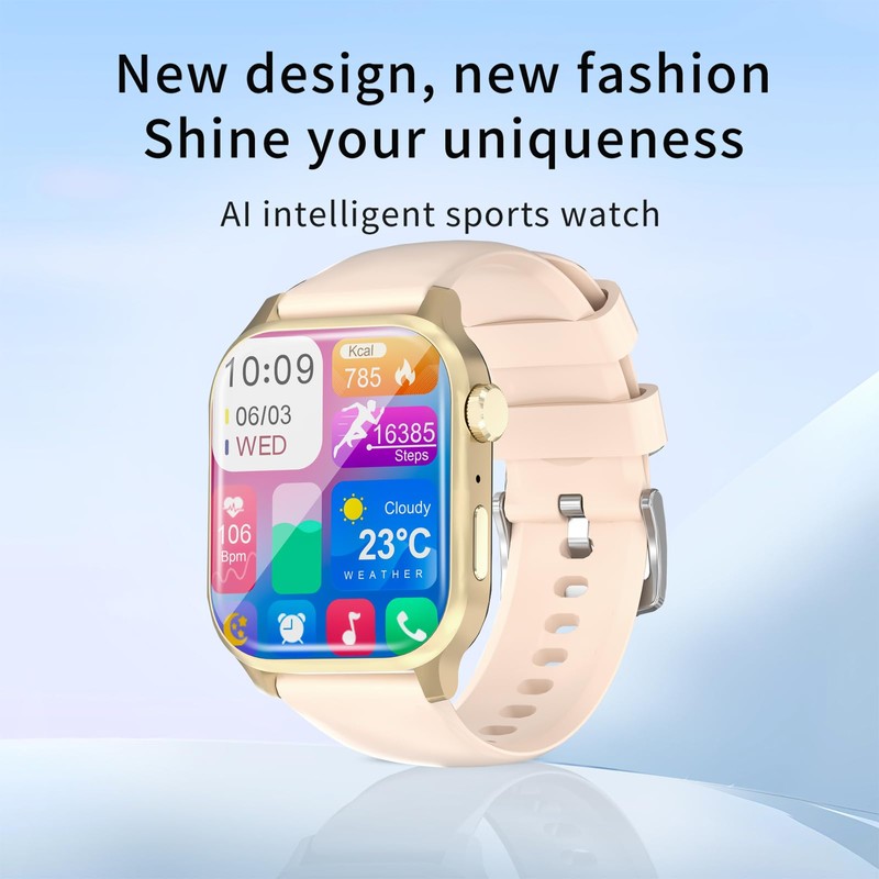 PROTKPETS Smart Watch with 1.85" HD Touch Screen, Heart Rate