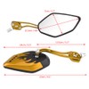 1 Pair 8mm 10mm Universal Motorcycle Rear View Mirrors Scooter
