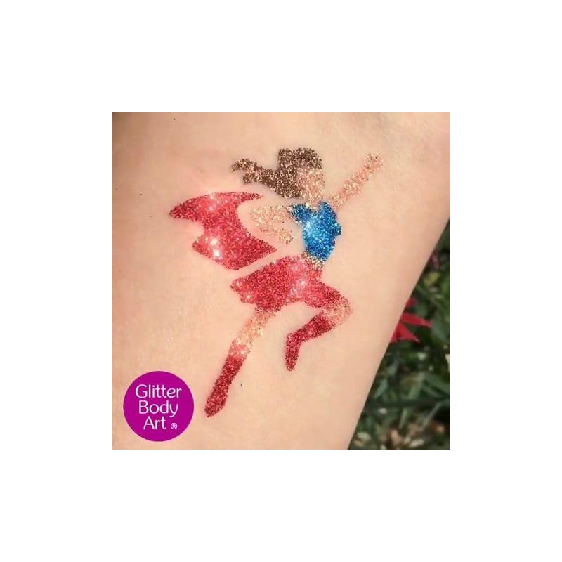 Superhero themed Glitter Tattoo Stencils - Perfect for kids temporary