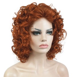 Lydell Afro Wigs for Black Women Short Curly Hair Synthetic Wig Copper Red