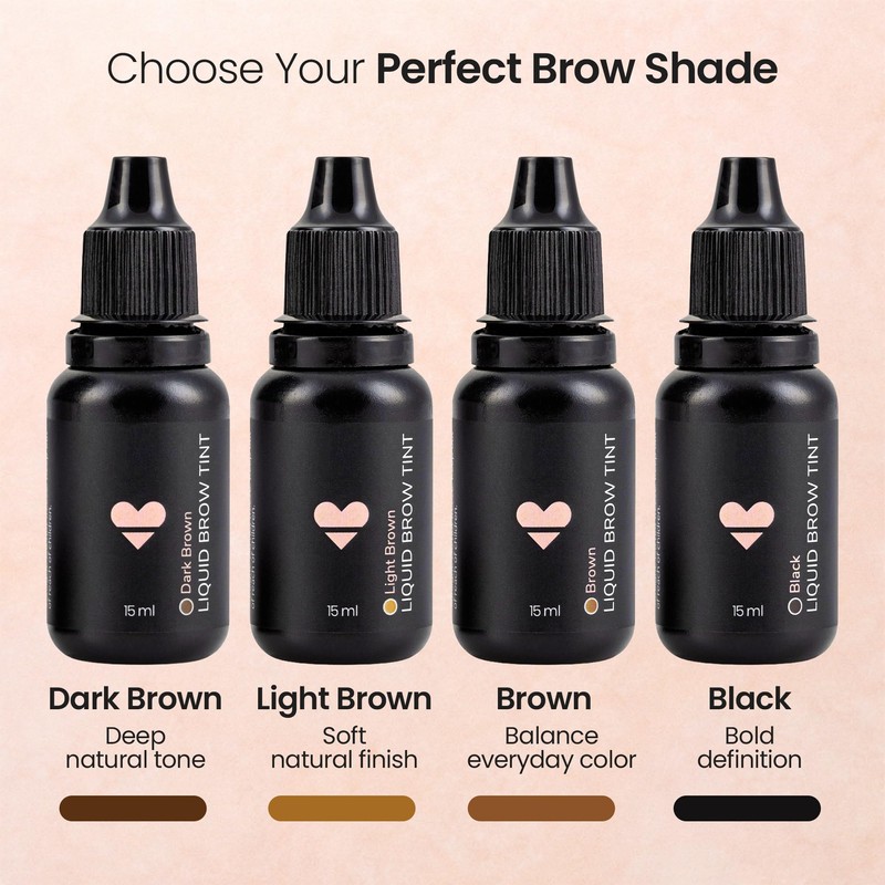 Belamu Brow Liquid Tint – Professional Hybrid Eyebrow Dye with