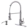 WEWE Kitchen Sink Faucet with Soap Dispenser, Kitchen Faucet with