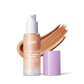 Joah Base De Maquillaje Con Péptidos Crystal Glow, Maquillaje Coreano Multifunción 2 En 1 Con Prebase Para Difuminar El Rostro, Iluminador,...        