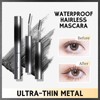 Black 3D Waterproof Hairless Mascara, Washable Ultra-thin Metal, Long Lasting