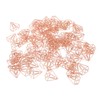 100Pcs Shape Paper Clips, Rose Gold Small Paperclips Photo File