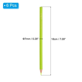 PATIKIL Light Green Colored Pencils Set,6 Pcs Oil Color Pencils Wooden Coloring Drawing Pencil for Artists Art Painting