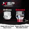 KSP 12mmx1.5 ET Extended Lug Nuts for 6 Lugs, 24PCS