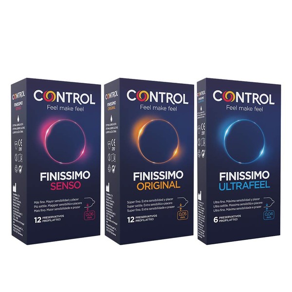 Control Super Feeling Mix Assorted Slim Condoms Box - 30 Condoms
