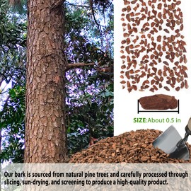 9qt Orchid Bark Horticultural Grade- Natural Mulch for Potted Plants, Root Development of Orchid Plants and Garden Soil Amendment Mix