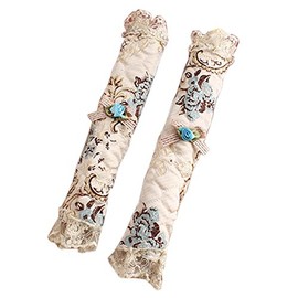 Luxury Lace Embroidery Refrigerator Fridge Door Handle Cover Handles Protector, 03