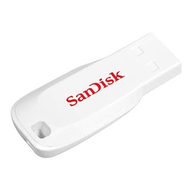 SanDisk 123855 16GB Cruzer Blade USB Flash Drive - White