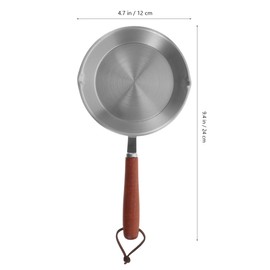 PRETYZOOM Mini Stainless Steel Saucepan Cooking Pan Small Egg Pan Swedish Pancake Pan Small Saucepans for Cooking English Muffins Wok Versatile Stainless Steel Steak Pan