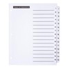 Office Essentials Table 'n Tabs Dividers, 8-1/2" x 11", 1-15