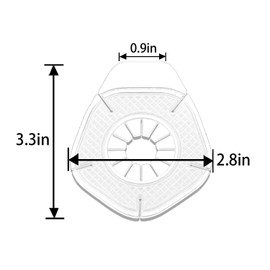 2PCS Car Wiper Arm Hole Protection Pad, Silicone Windshield Wiper Arm Hole Protector Dust Cover, Front Wiper Protective Guards, Auto Exterior Accessories Universal for Most Vehicles