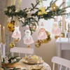 Bekecidi 4 PCS Christmas Party Decorations: Hanging Pendant Xmas Tree