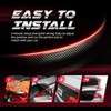 Carbon Fiber Light Up Car Spoiler Universal Exterior Rear Roof