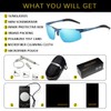 AISSWZBER Gafas de sol polarizadas deportivas para hombre, marco de
