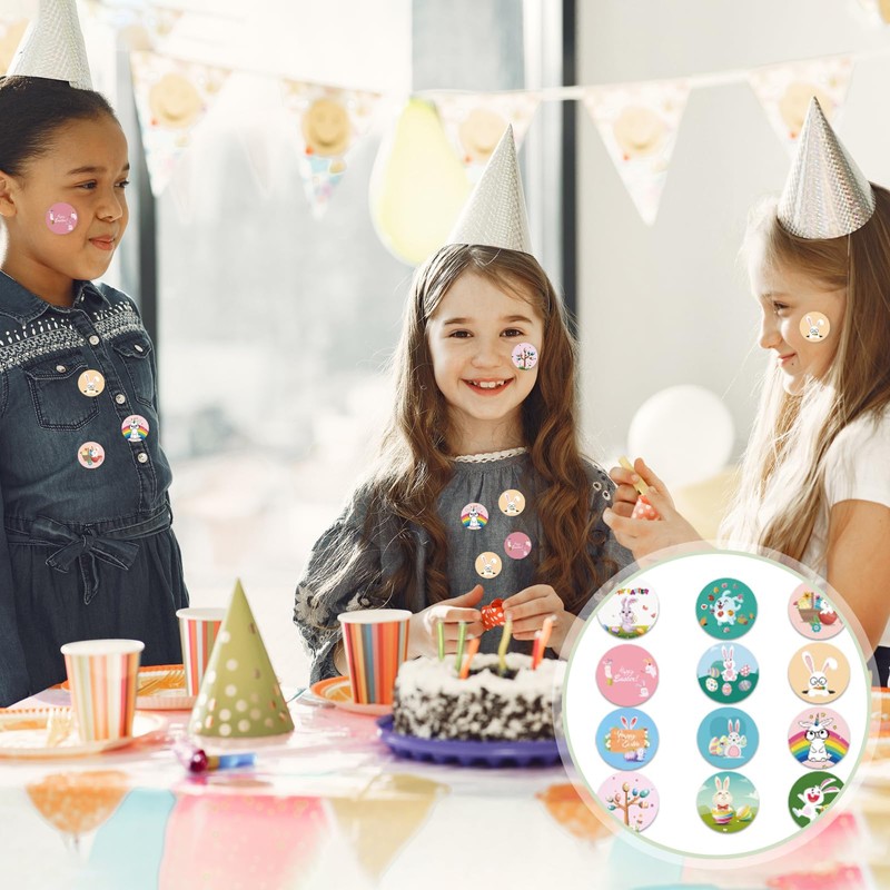 Easter Egg Embellishment Set with Adorable Rabbit Decals