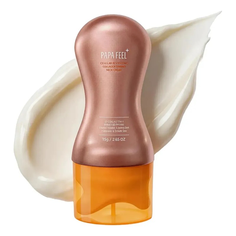 Papa Feel Crema Cuello Colageno Reafirma Antiarrugas 75g Sensible Día/noche