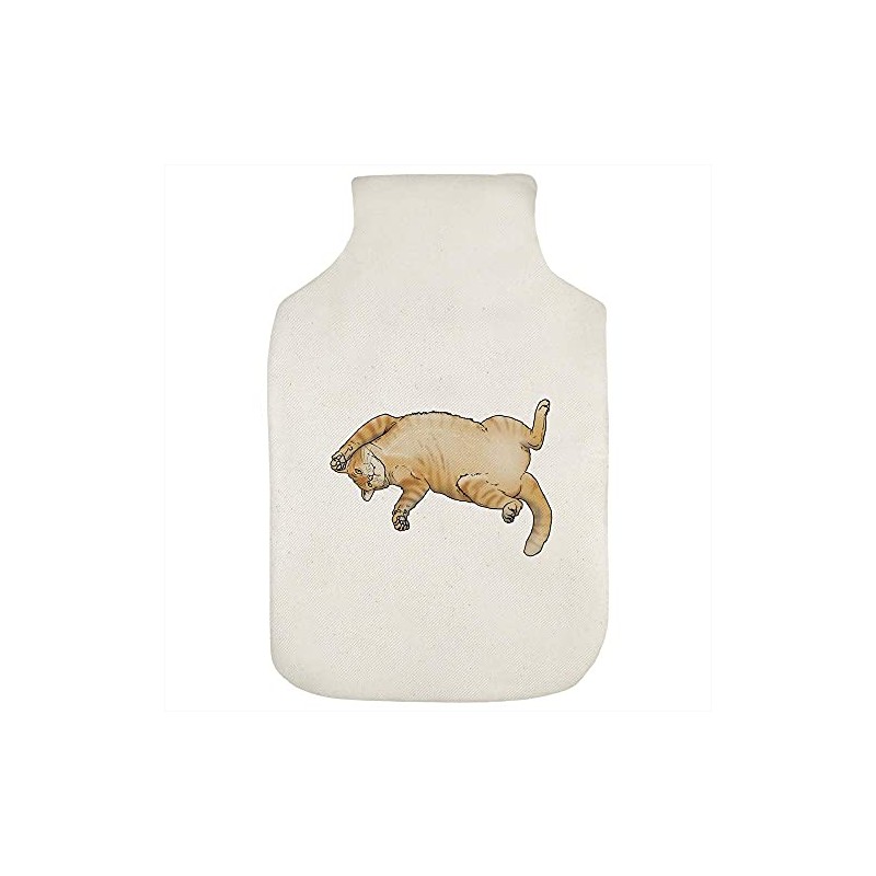 'Chubby Ginger Cat' Hot Water Bottle Cover (HW00019497)