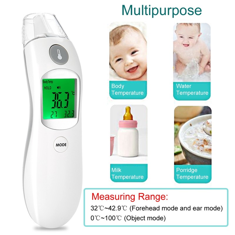 Baby Forehead and Ear Thermometer Digital Infrared Thermometer for Baby