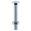 Timco Carriage Bolt & Hex Nut - BZP - 8