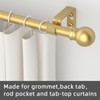 GXOACKJ 2 Pack Gold Curtain Rods for windows 66 to