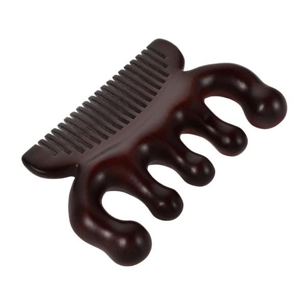Baluue Natural Sandalwood Hair Comb Scalp Massager for Dandruff Removal