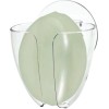 InterDesign Plastic Self-Draining Suction Cup Wall Mount Soap Holder, Clear,