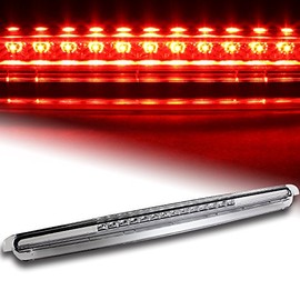 HYPERSPEED LED Tail Center Third 3rd Rear Brake Stop Light Lamp Fit for 2005 2006 2007 2008 2009 2010 Scion tC 2DR, Car Mods Exterior Accessories Replacement Parts Assembly (Chrome Housing Clear Lens)