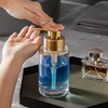 Enra Thick Glass Soap Dispenser with Stainless Steel Pump,12oz Gold