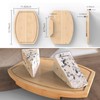 ZYWEICH Kitchen counter Bamboo Wood Corner Cutting Board, Space Saving