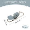 10-Pack Stainless Steel Fishing Tackle Impact Clips ，Fishing Impact Clips