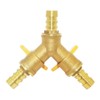Beduan 3 Way Shut Off Ball Valve, 3/8" Hose Barb