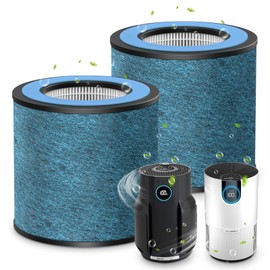 HP152 HP102 NeverChange Replacement Filter Compatible with Shark HP152/ HP102/ HP102PET/ HP100/ HP130/ HP132/ HC450/ HC451/ HC452/ HC455 Air Purifi-ers, HEPA & Activated Carbon #HE15FKPET