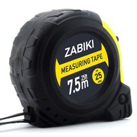 Measuring Tape Measure, 25 Ft Easy to Read Decimal Retractable Dual Side Ruler with Metric and Inches, for Surveyors, Engineers and Electricians, with Magnetic Tip and Rubber Protective Casing