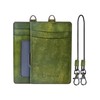 Kawaoto Men's Commuter Pass Case, Genuine Leather, Pueblo Leather, Holds