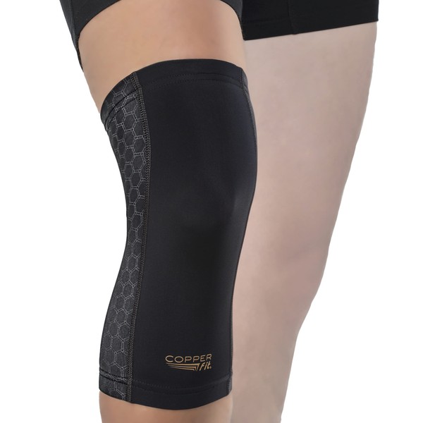 Copper Fit Unisex-Adult's Freedom Knee Compression Sleeve, black, X-Large